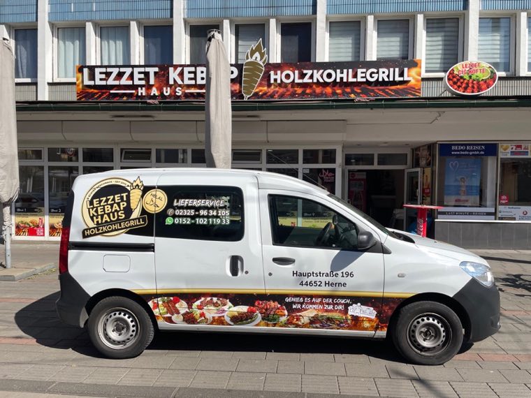 Lezzet Kebap Haus – Lieferfahrzeug im Digitaldruck