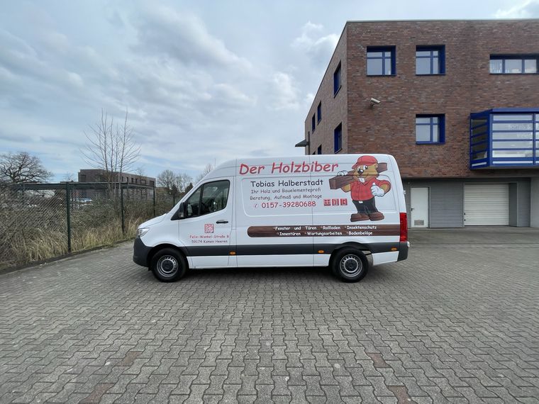 Der Holzbiber &ndash; Sprinter mit Seitenmotiv