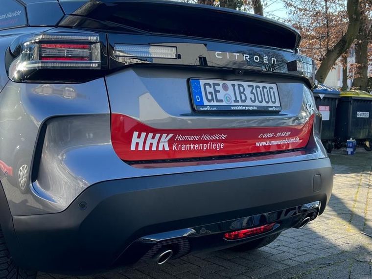 HHK Humane Häusliche Krankenpflege &ndash; Heckbeschriftung Citroën