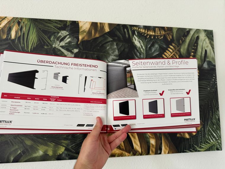 Prettilux &ndash; Produktbroschüre Überdachungen