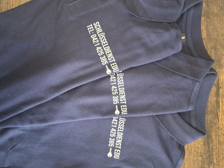 Schlüsseldienst EDU &ndash; Poloshirts für das Team
