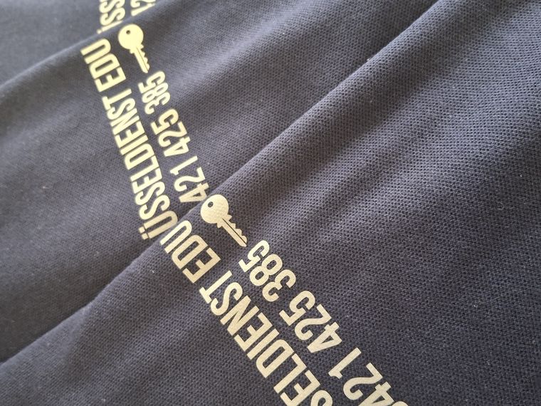 Schlüsseldienst EDU &ndash; Reflektierender Textildruck