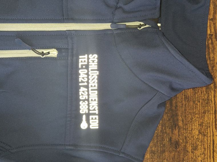 Schlüsseldienst EDU &ndash; Arbeitsjacke mit Brustdruck