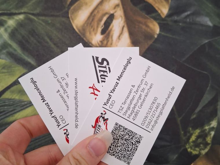 Sifat Autohandel &ndash; Visitenkarten mit QR-Code