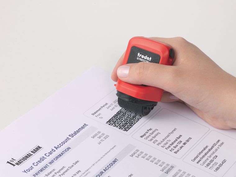 Stempeln im Alltag &ndash; Abdruck auf Formular
