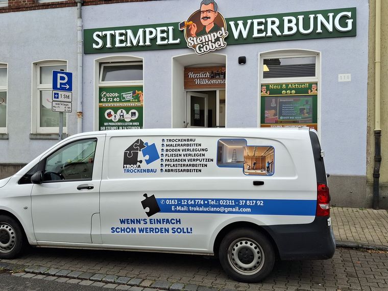 Troka Trockenbau &ndash; Transporter mit Leistungsübersicht