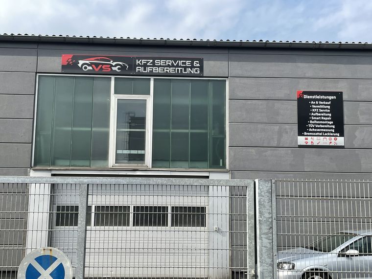 VS Kfz Service & Aufbereitung &ndash; Fassaden- und Fensterbeschriftung