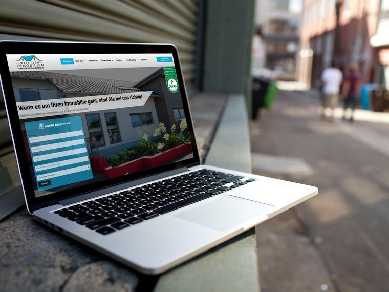 Webdesign &ndash; Firmenwebsite für Immobilienmakler