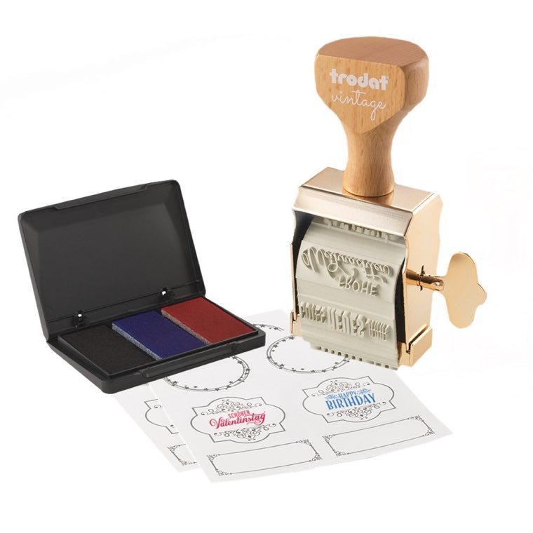 Stempel-Sets – Holzstempel mit Kissen